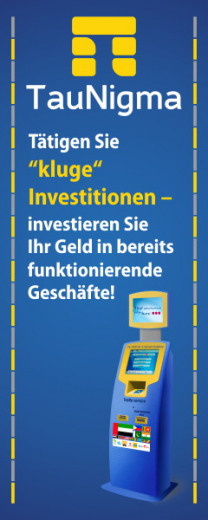 TauNigma - Kluge Investition in etabliertes Geschäft - Investition in Franchise TauNigma Kiosk